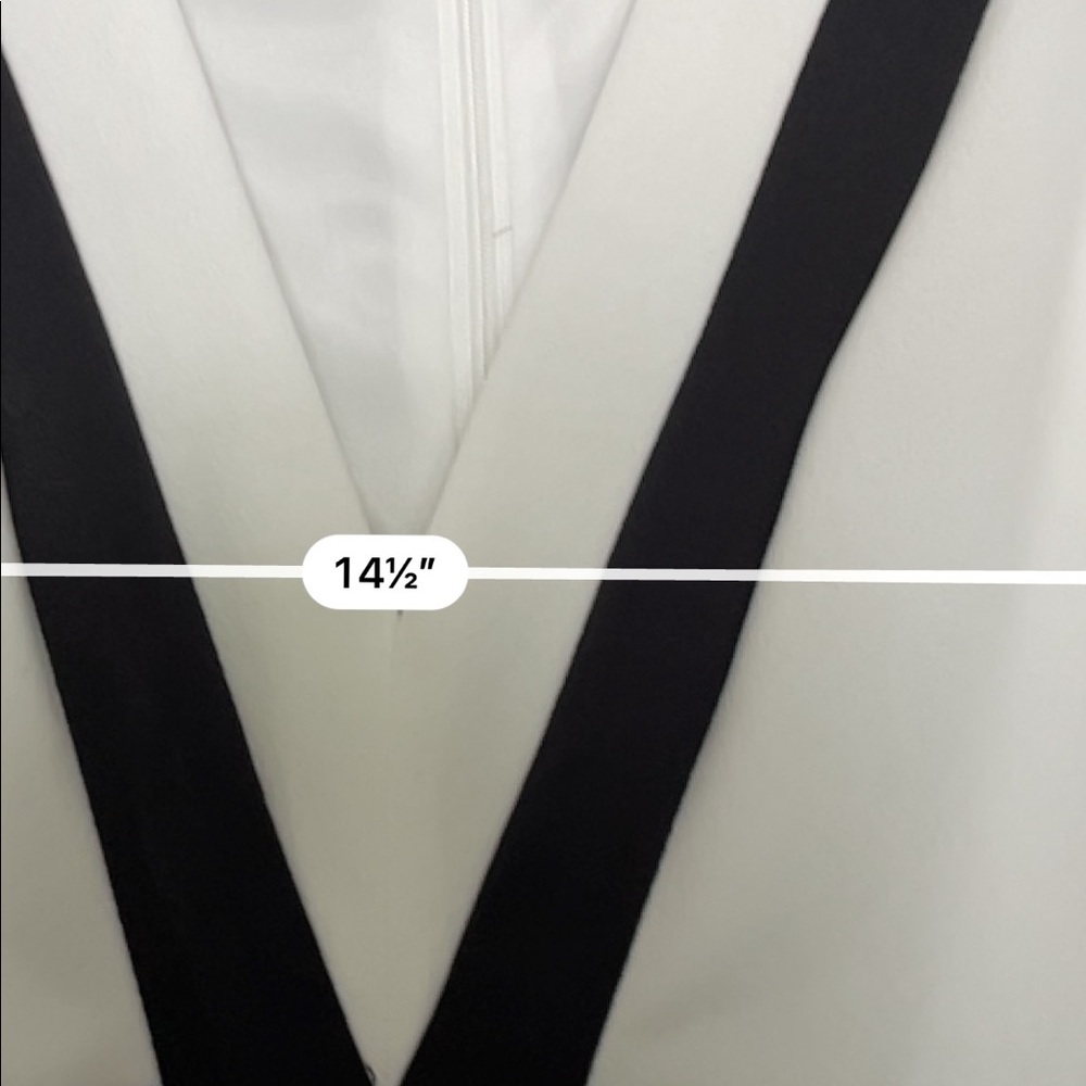 Fabrik white v-neck semi formal dress - Picture 4 of 5